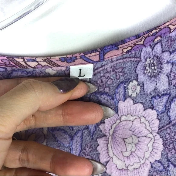 Spell inspired boho floral lavender dress - Picture 2 of 6
